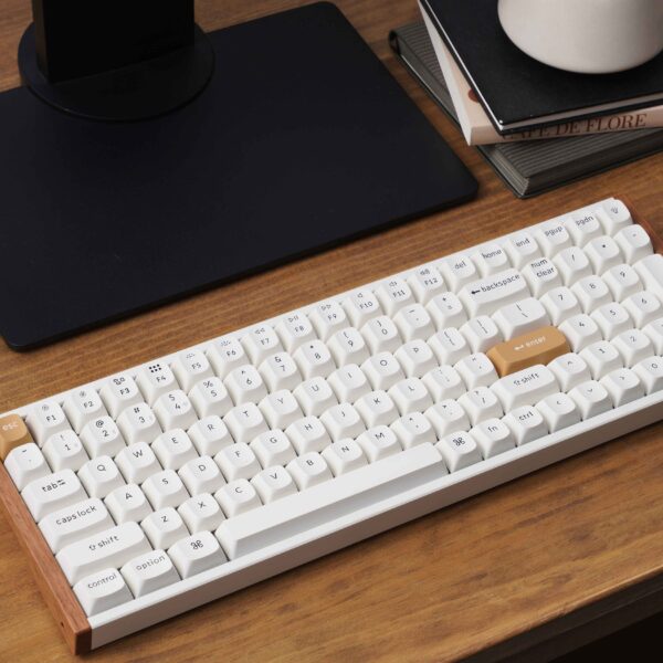 تصویر دوم ازKeychron K4 HE Wireless Magnetic Switch Custom Keyboard- Special Edition White/Gateron Double-Rail Magnetic Switches