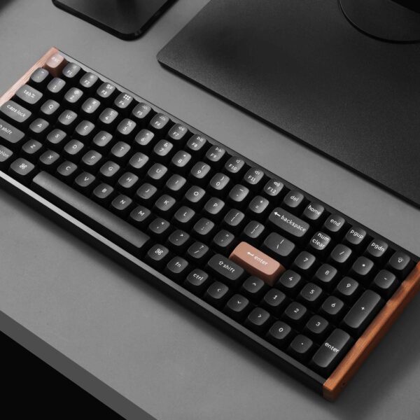 تصویر دوم ازKeychron K4 HE Wireless Magnetic Switch Custom Keyboard - Special Edition Black/Gateron Double-Rail Magnetic Switches